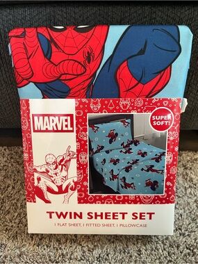 Marvel Spiderman Holiday Sheet Sets - Christmas- 3-Piece Set